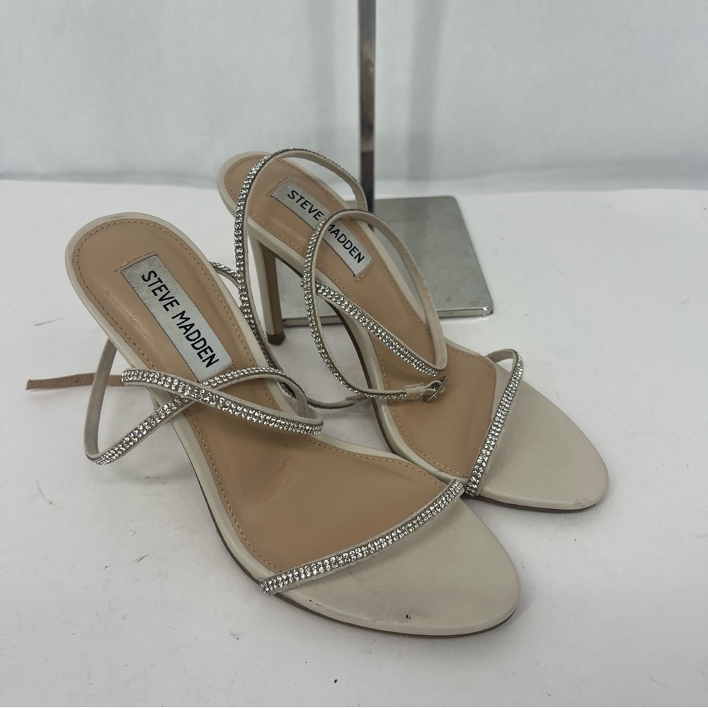 Steve Madden Women's rhinestone Strappy Heels Aubrey - Picture 4 of 13